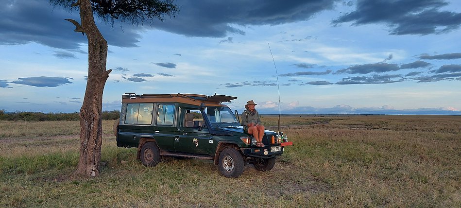 Sonnenuntergang in der Masai Mara