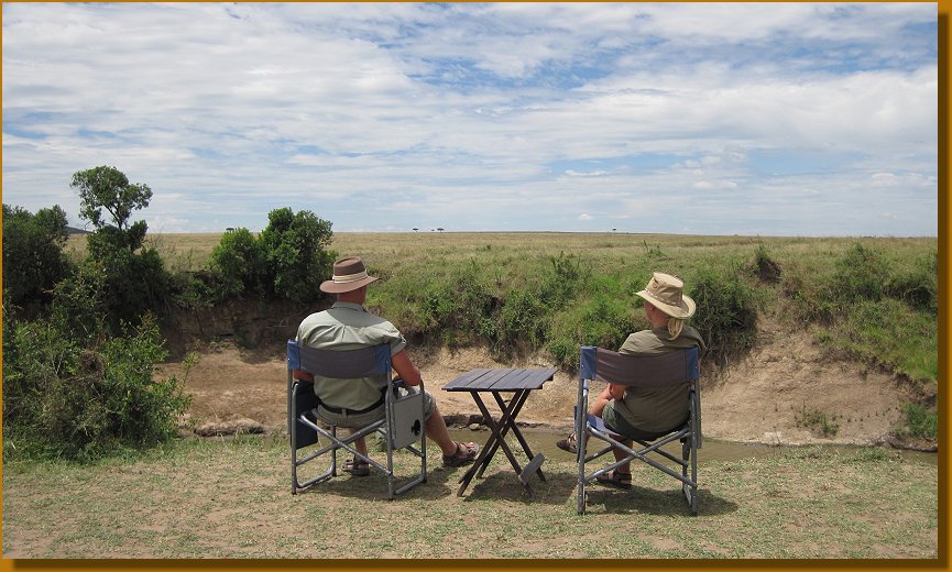 Buschfrühstück am Ol Are Orok in der Masai Mara
