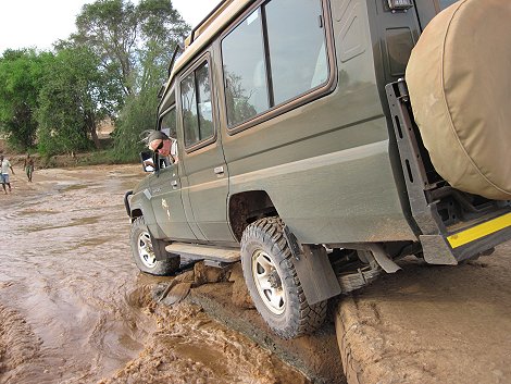 Galana Furt zum Galana Conservancy