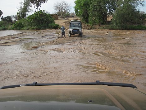 Galana Furt zum Galana Conservancy