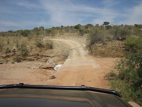 entlang des Galana Rivers