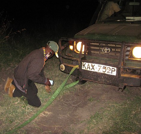 Festgefahren in der Masai Mara