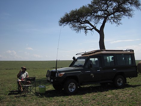 Buschfrühstück in der Masai Mara