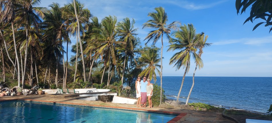 bei Freunden am Jumba Beach