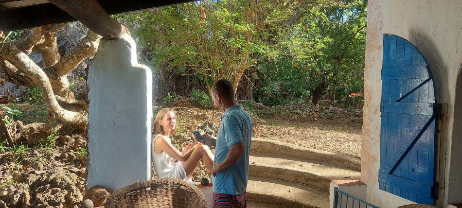 bei Freunden am Jumba Beach