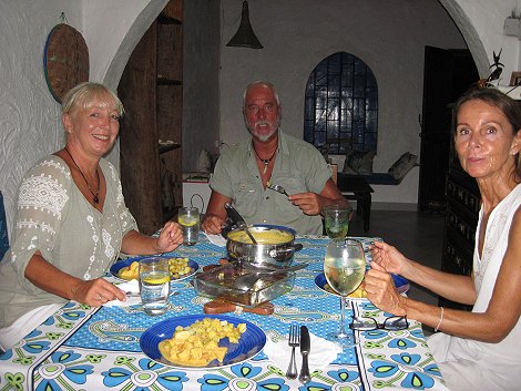 bei Freunden am Jumba Beach