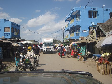Marktstraße in Mariakani