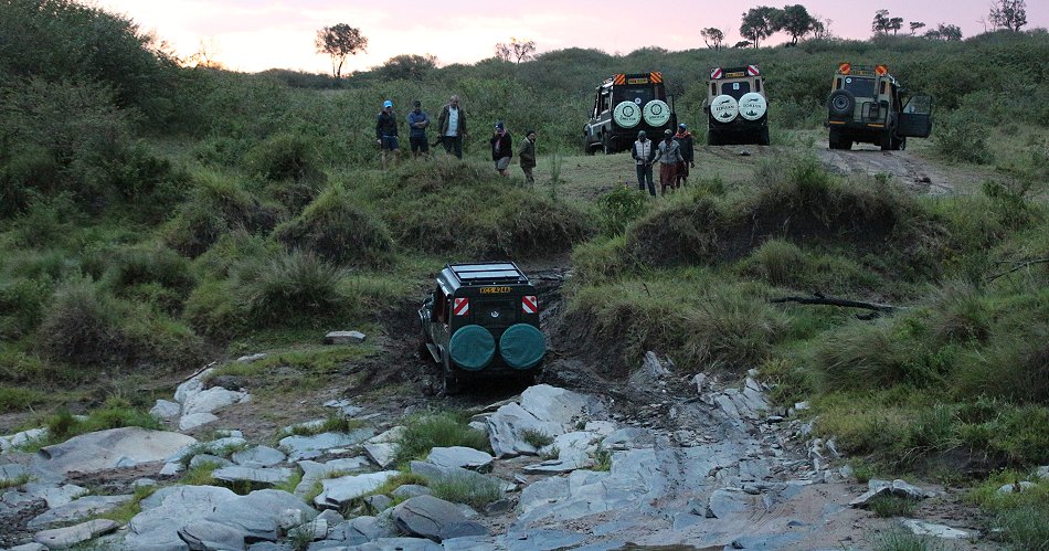 Rekero Crossing im Schlamm