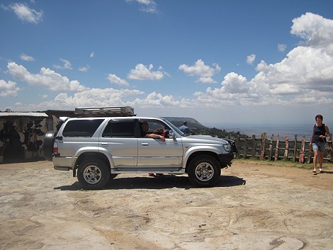 auf dem Weg zum Nakuru National Park