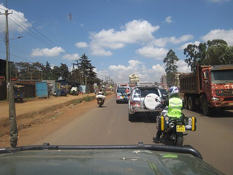 auf dem Weg zum Nakuru National Park