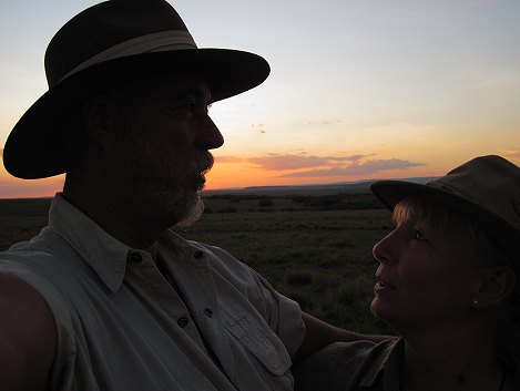Sundowner in der Masai Mara