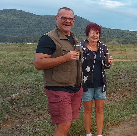 Sundowner am Lake Nakuru