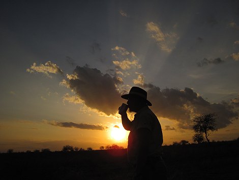 Sundowner im Lumo Reservat