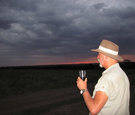 Sundowner in der Masai Mara