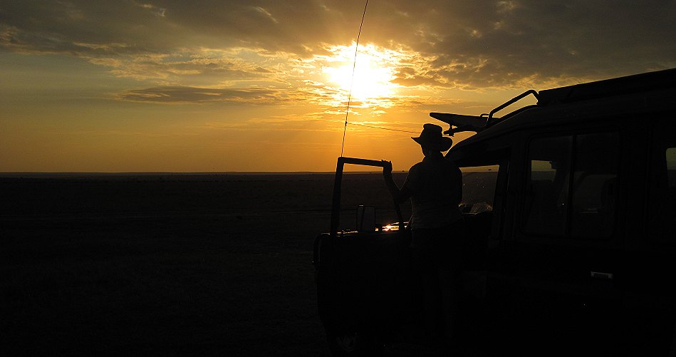 Sundowner in der Masai Mara