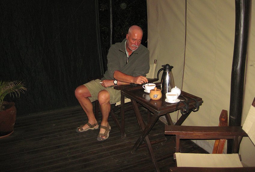 Mara Bush Camp - Private Wing, morning tea