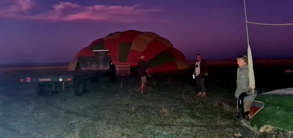 unsere Ballon Safari mit Ballon Adventure und Pilotin Janine Fraser