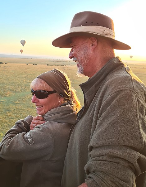 unsere Ballon Safari mit Ballon Adventure und Pilotin Janine Fraser