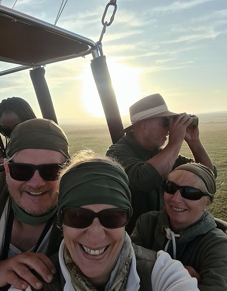 unsere Ballon Safari mit Ballon Adventure und Pilotin Janine Fraser