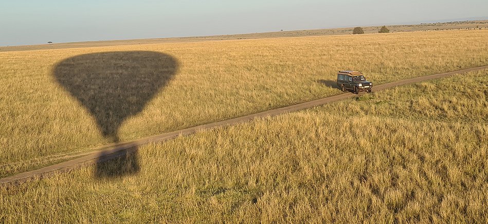 Die Mara von oben aus dem Heißluftballon