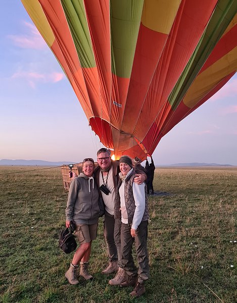 unsere Ballon Safari mit Ballon Adventure und Pilotin Janine Fraser