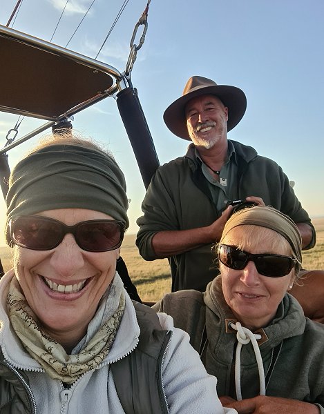 unsere Ballon Safari mit Ballon Adventure und Pilotin Janine Fraser