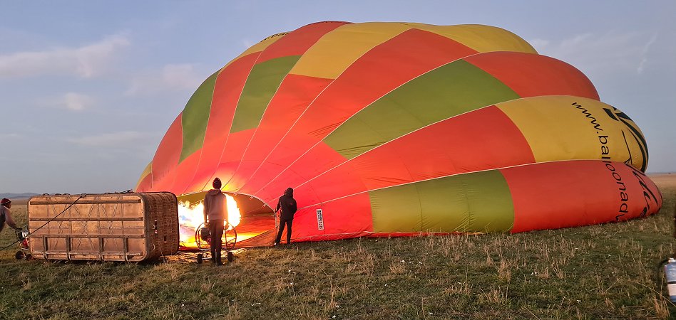 unsere Ballon Safari mit Ballon Adventure und Pilotin Janine Fraser