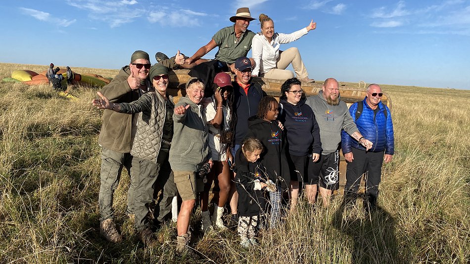 unsere Ballon Safari mit Ballon Adventure und Pilotin Janine Fraser