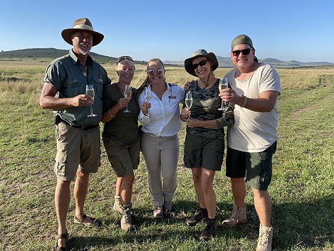 unsere Ballon Safari mit Ballon Adventure und Pilotin Janine Fraser