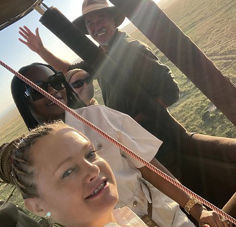 unsere Ballon Safari mit Ballon Adventure und Pilotin Janine Fraser