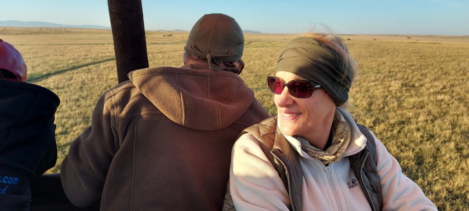 unsere Ballon Safari mit Ballon Adventure und Pilotin Janine Fraser