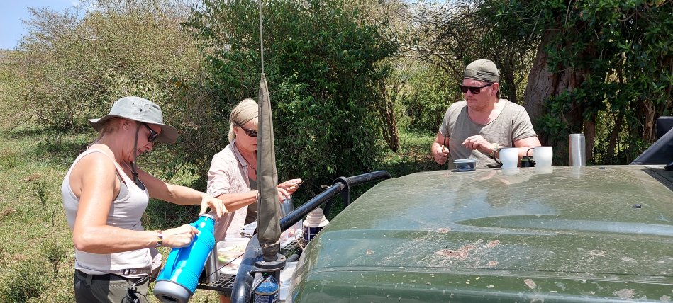 Bushbreakfast in Masai Mara