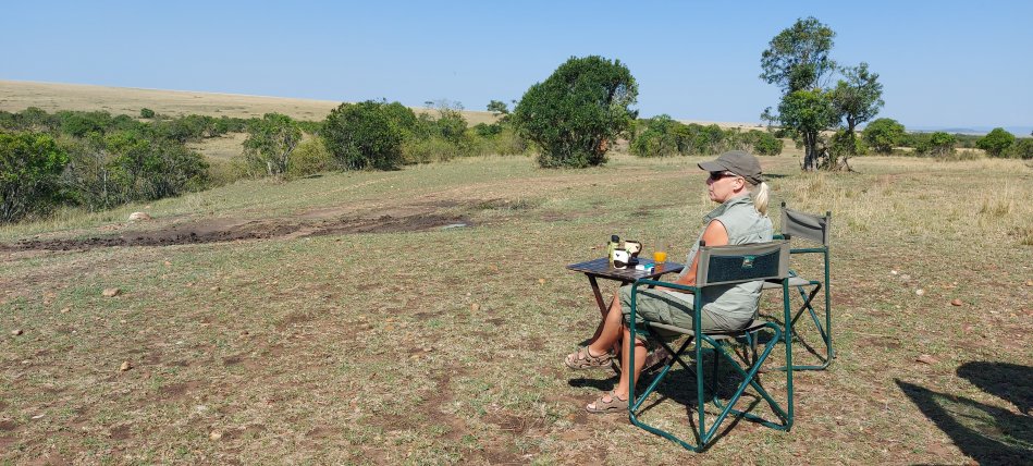 Bushbreakfast in Masai Mara