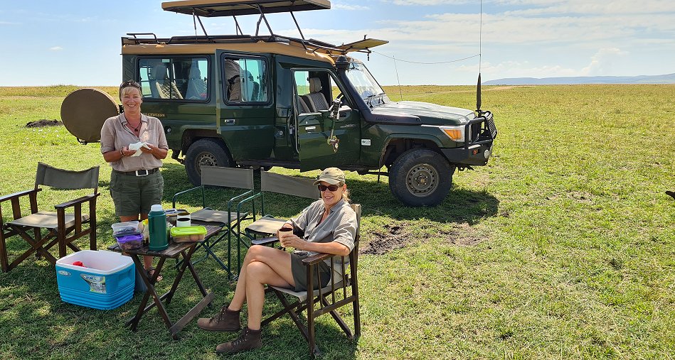 Buschfrühstück in der Masai Mara
