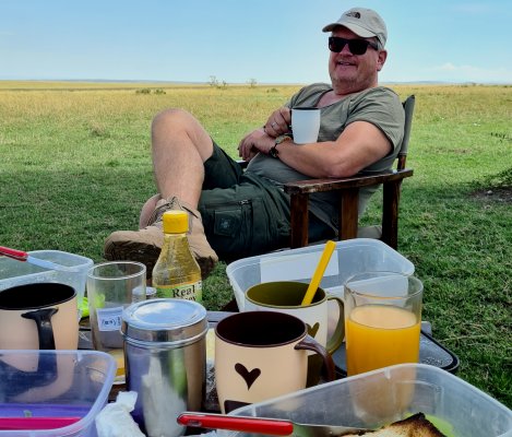 Buschfrühstück in der Masai Mara