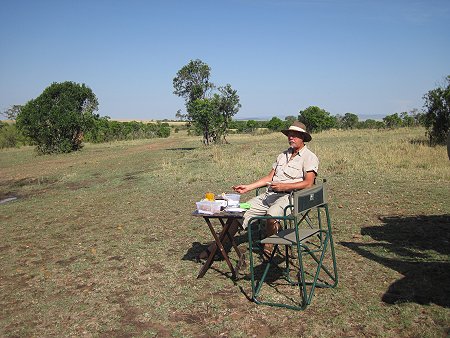 Bushbreakfast in Masai Mara