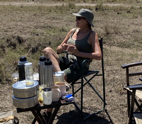 gemütliches Bushfrühstück in der Masai Mara