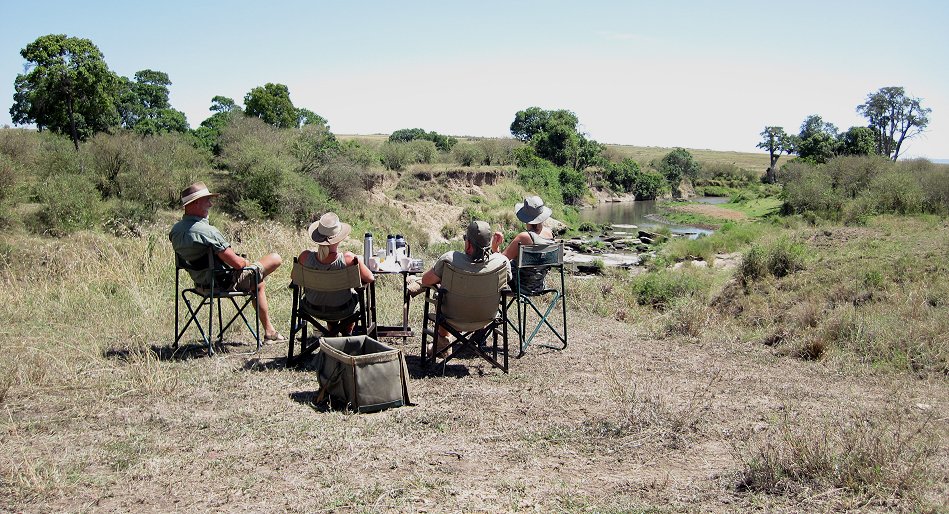 gemütliches Bushfrühstück in der Masai Mara