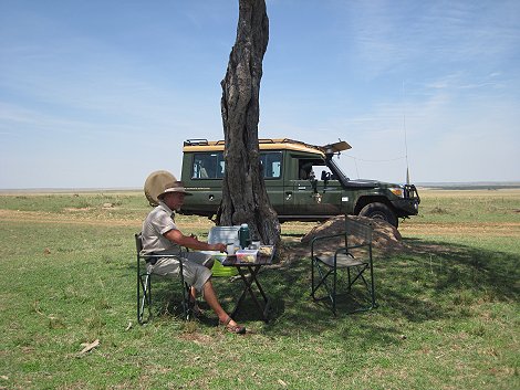 Buschfrühstück in der Masai Mara