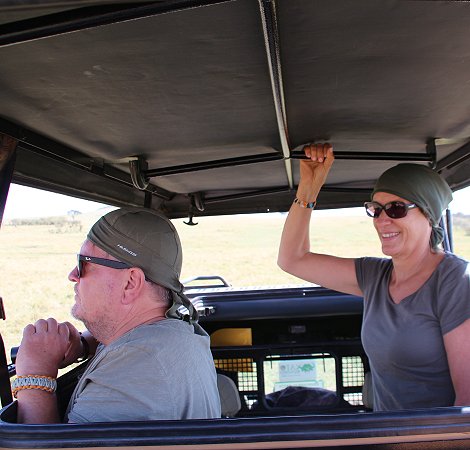 Peter und Evely Labuch auf Safari