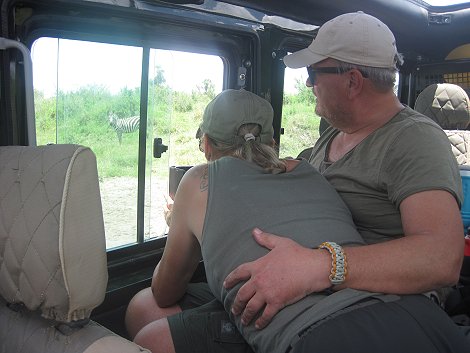 Evely und Peter Labuch auf Safari