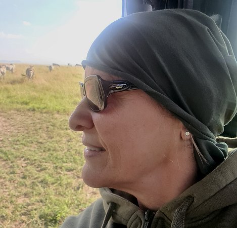 Evely Labuch auf Safari