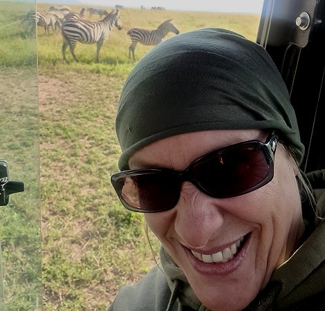 Evely Labuch in der Masai Mara