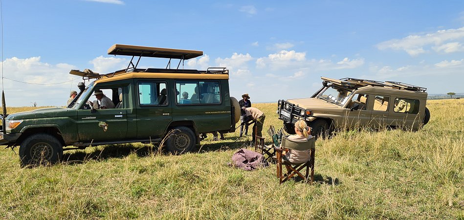 Land Cruiser im Warzenschweinbau eingebrochen