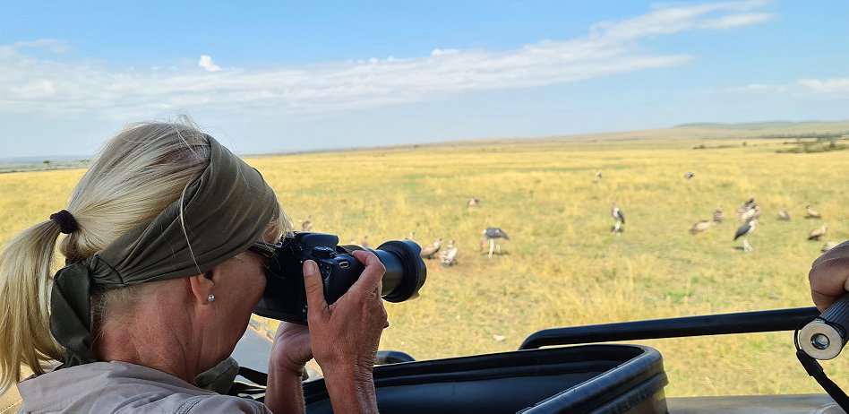 Petra Reinecke auf Safari