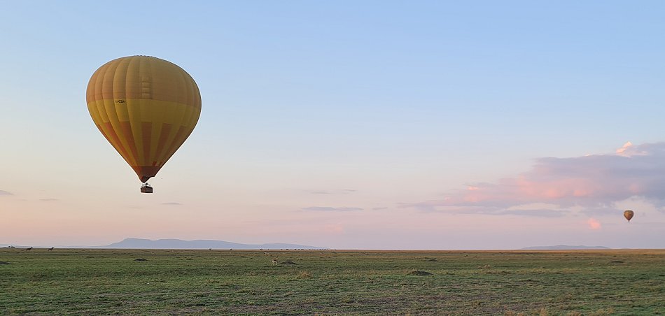 Ballon über der Masai Mara