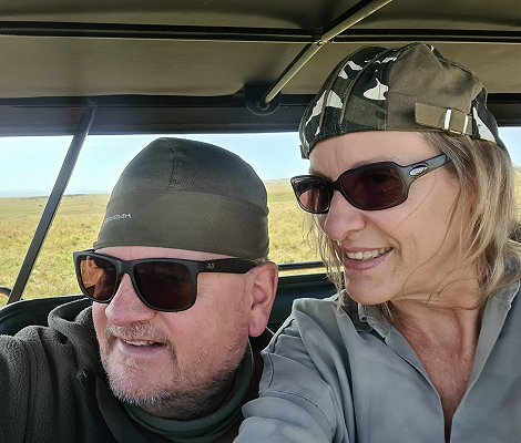 Evely und Peter Labuch bei den Löwen, September 2022