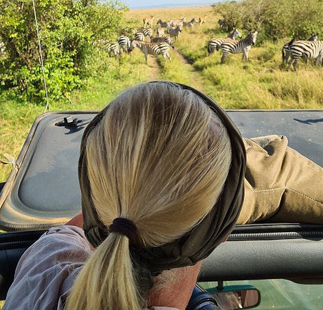 Petra Reinecke auf Safari
