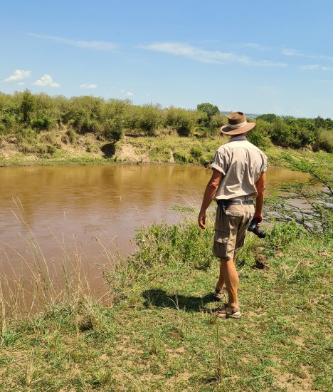 Jörg Reinecke auf Safari