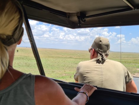 Pirschfahrt in der Masai Mara